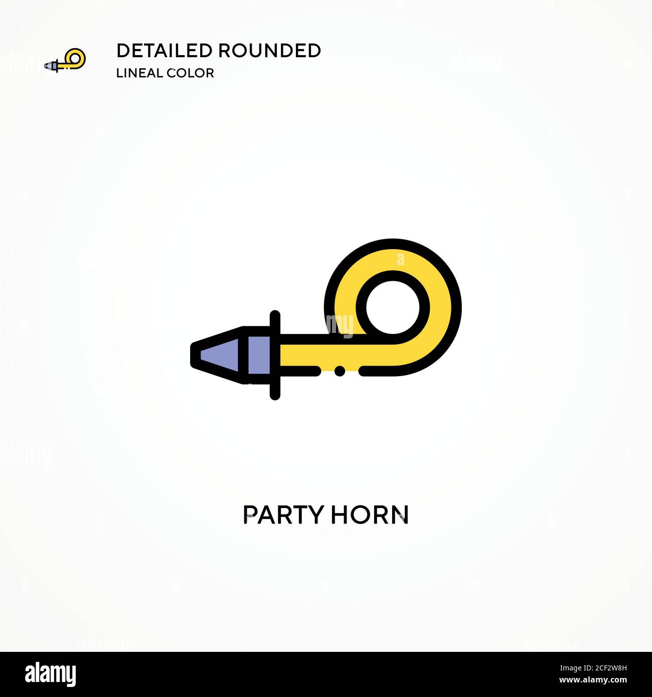 Party horn vector icon. Modern vector illustration concepts. Easy to