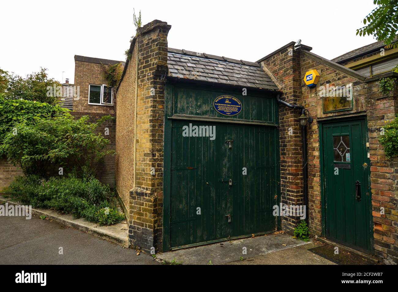 Walthamstow/London - 7/1/20 - the small building in Walthamstow that was once the local firehouse Stock Photo