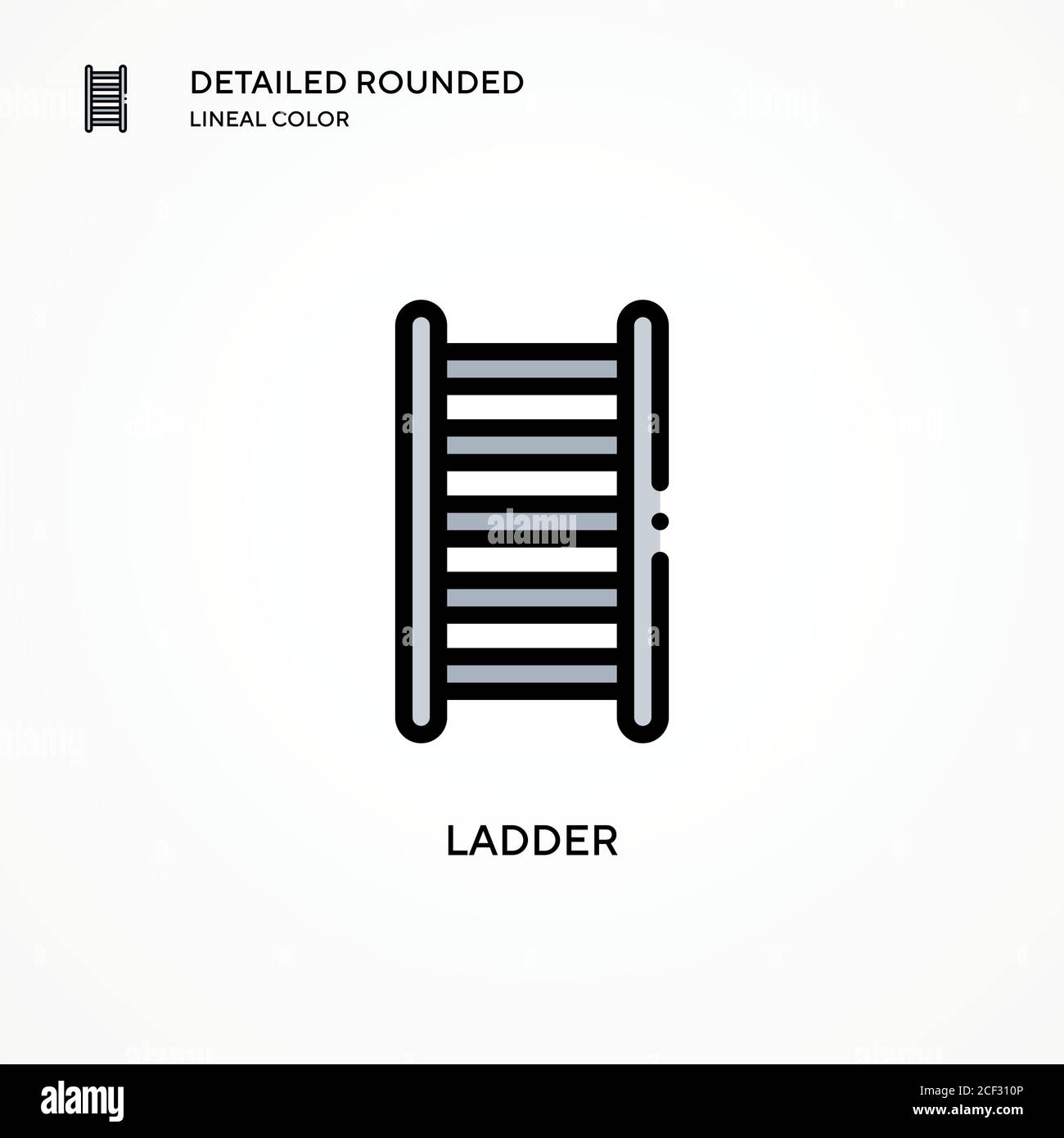 Ladder vector icon. Modern vector illustration concepts. Easy to edit ...
