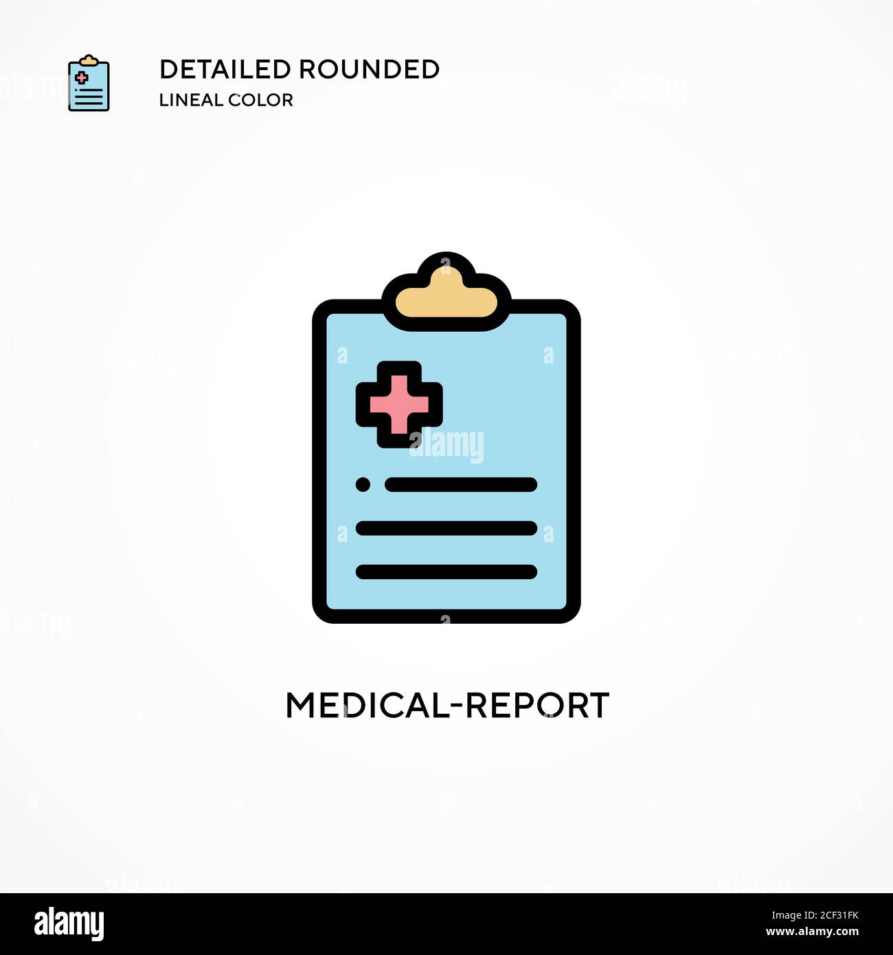 Medical report Vector Icon Modern Vector Illustration Concepts Easy