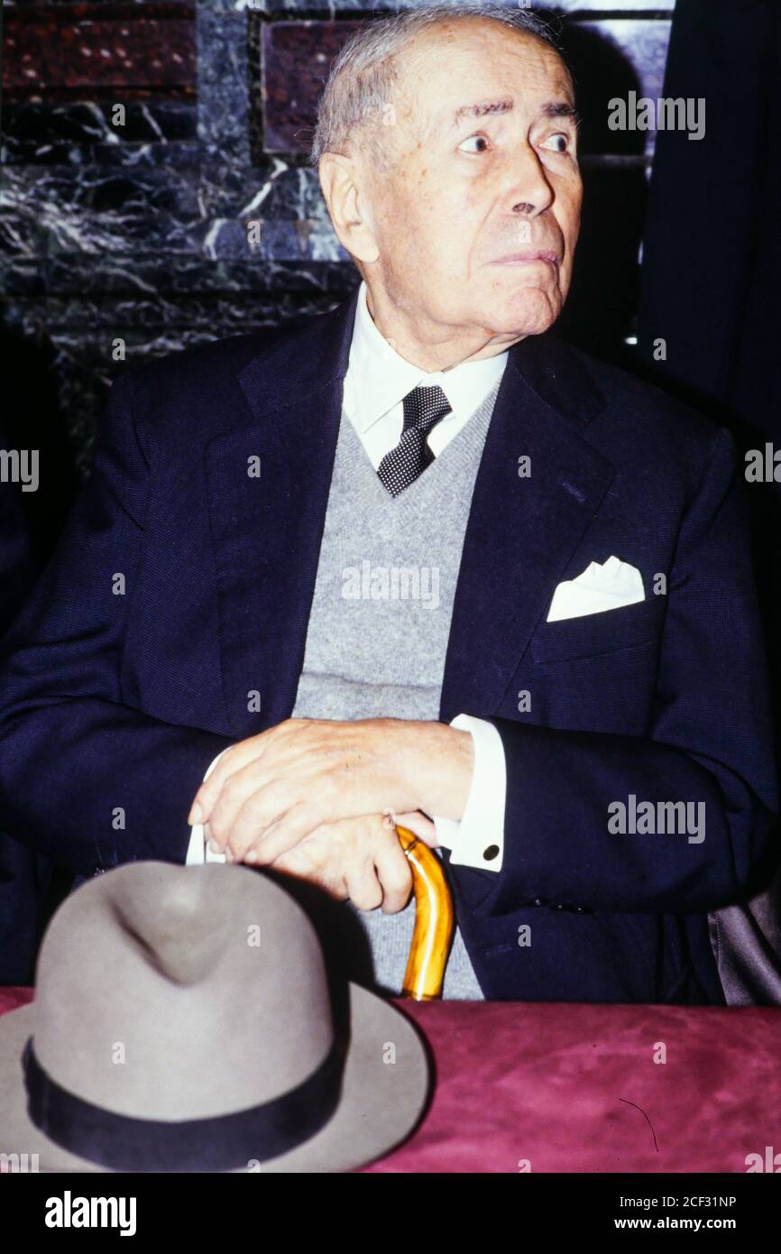 Antoine Pinay attends the celebration of his 100th anniversary, Saint