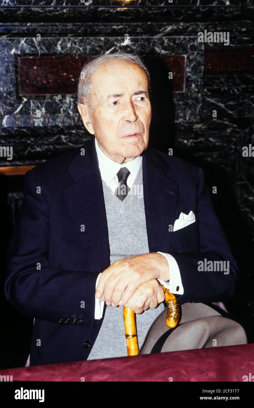 Antoine Pinay attends the celebration of his 100th anniversary, Saint