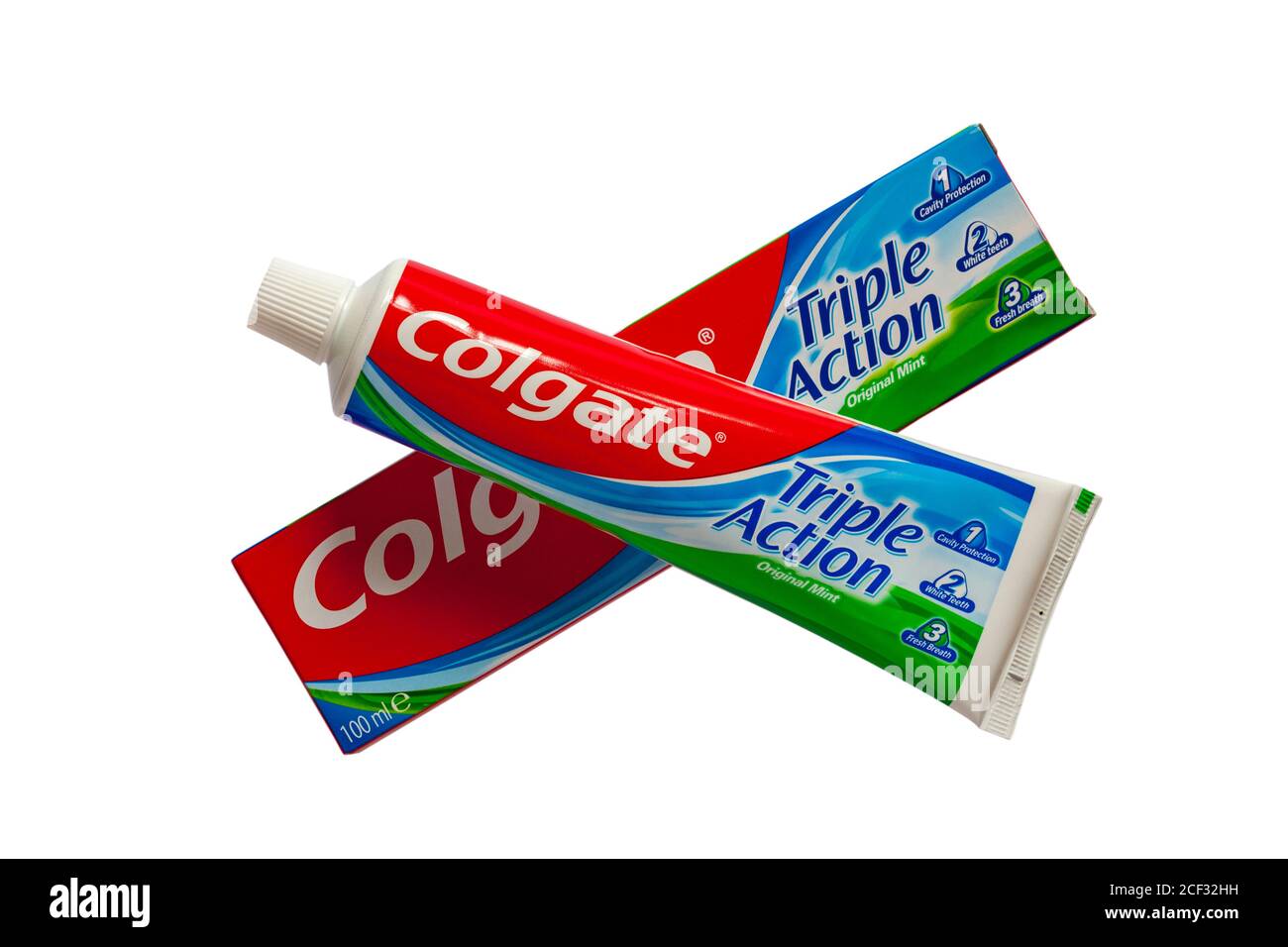 Tube Colgate Toothpaste On White Hi Res Stock Photography And Images Alamy