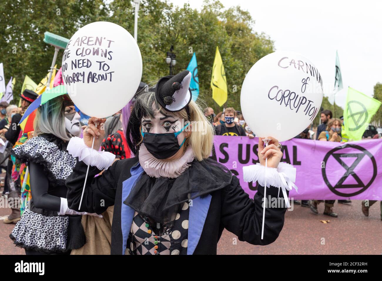 London - 3rd September 2020 - Extinction Rebellion Demonstration - Photographer : Brian Duffy Stock Photo