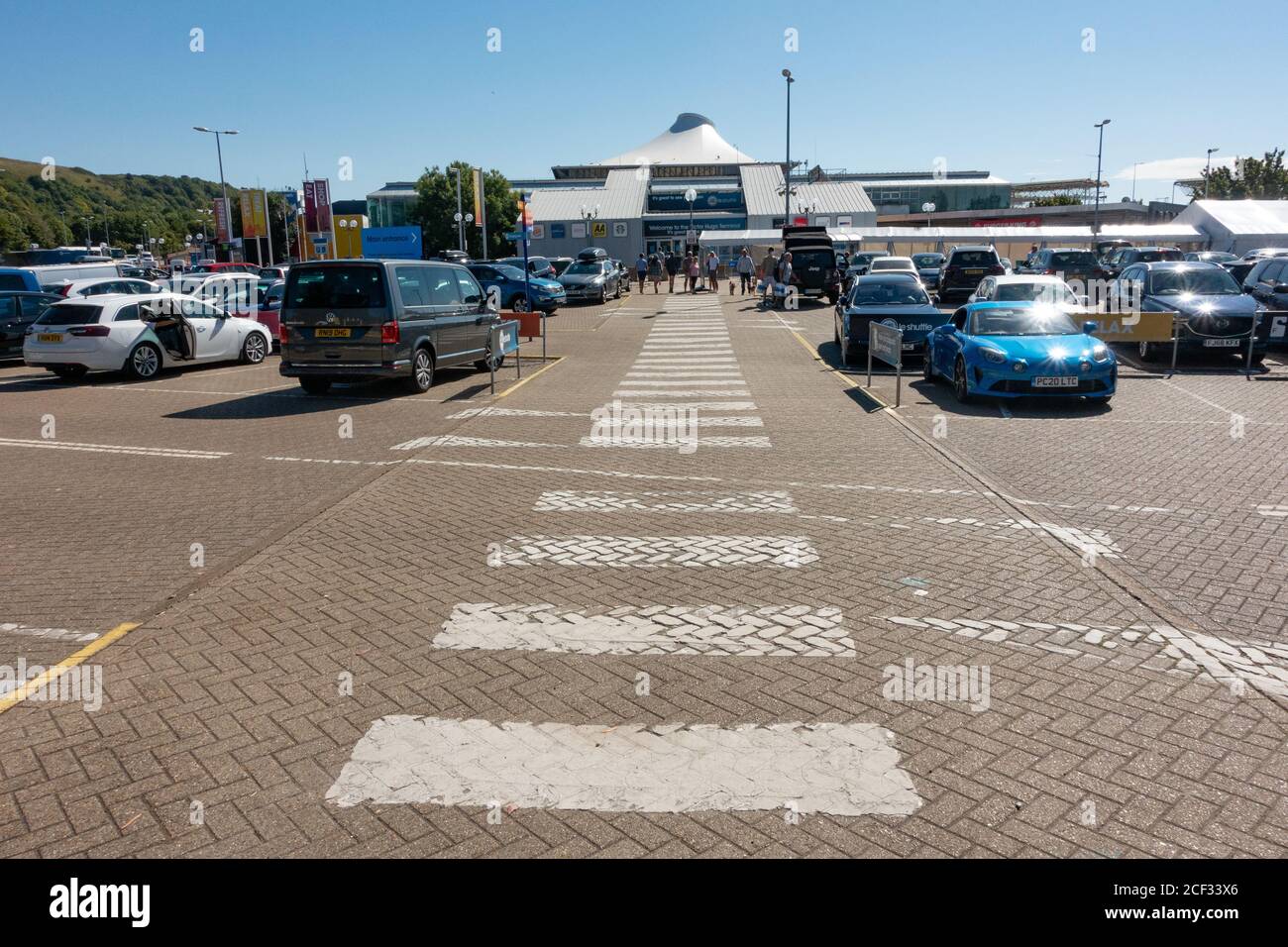 Victor Hugo Terminal at Folkestone for Euro Tunnel crossings to Calais Stock Photo