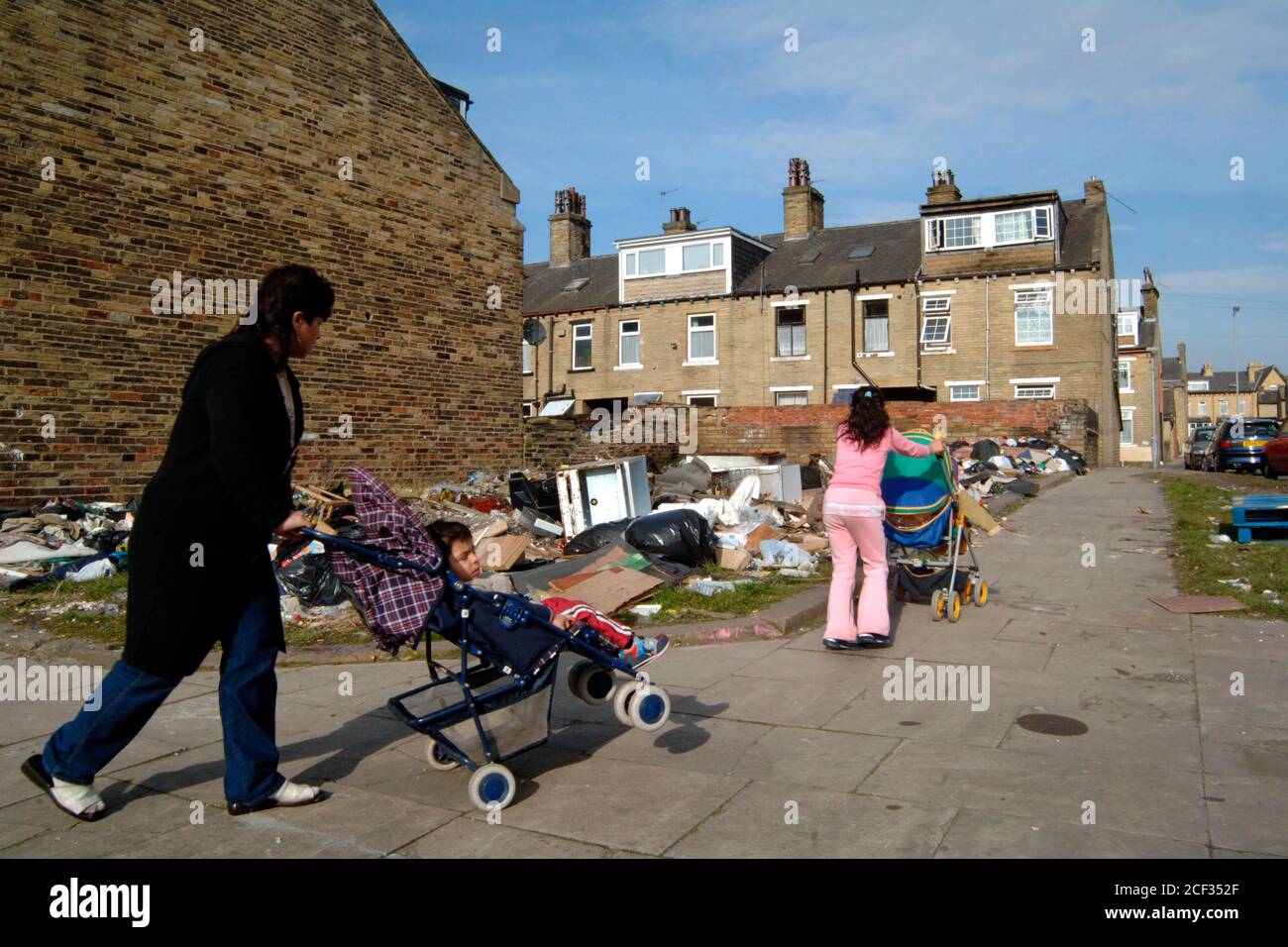 Eastern European immigrants living in temporary in a