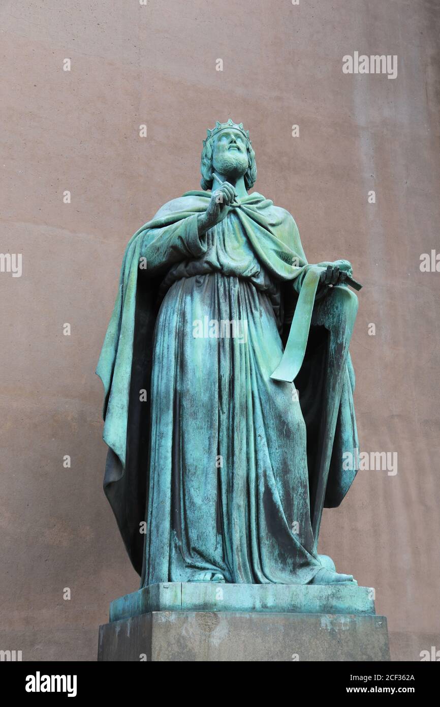 Statue at Copenhagen Cathedral Stock Photo - Alamy
