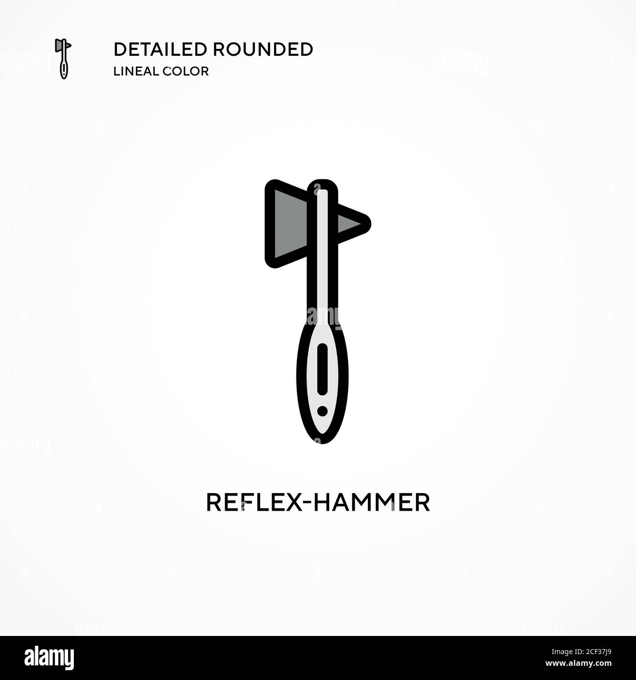 Reflex-hammer vector icon. Modern vector illustration concepts. Easy to edit and customize. Stock Vector
