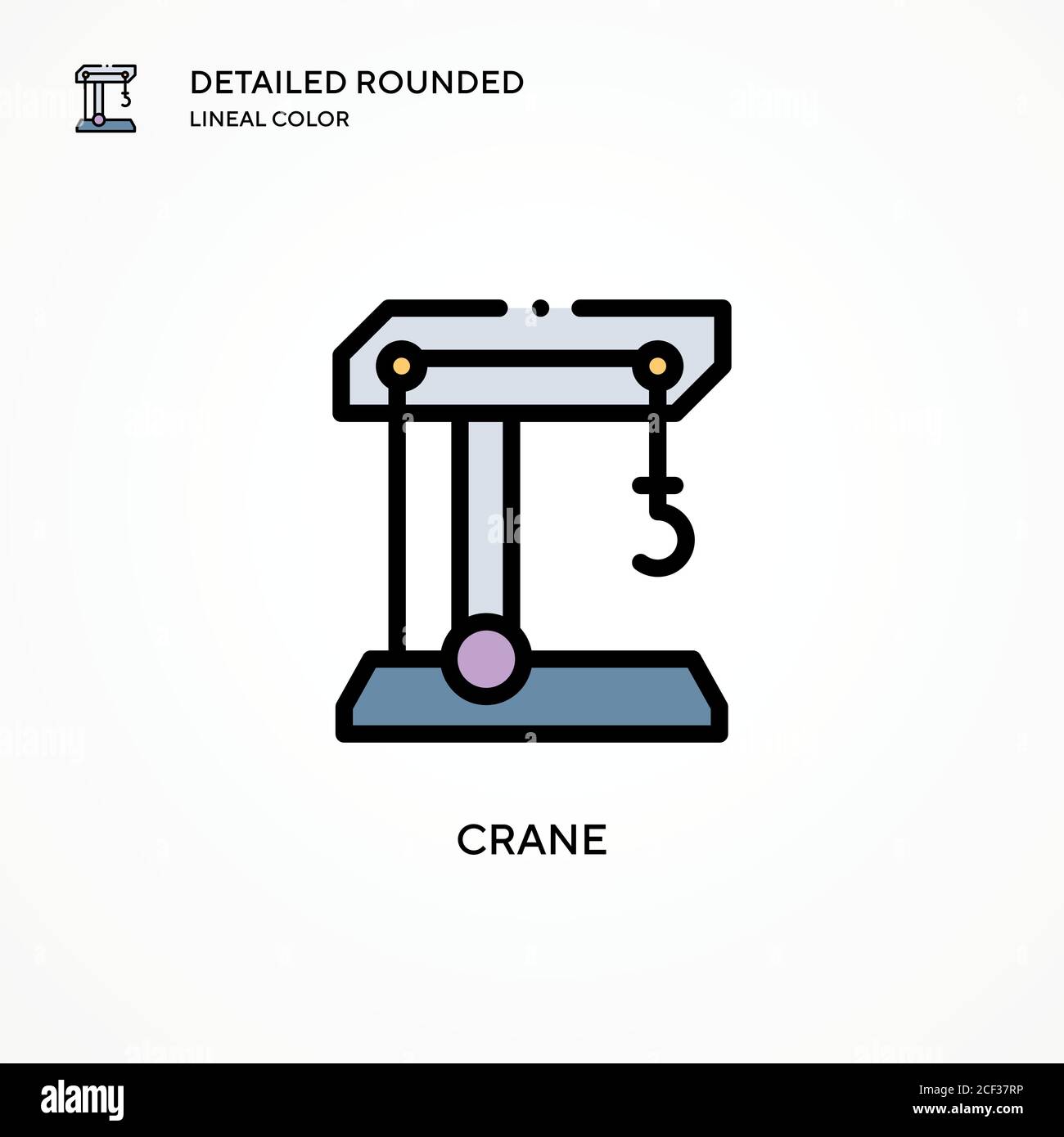 Crane vector icon. Modern vector illustration concepts. Easy to edit ...
