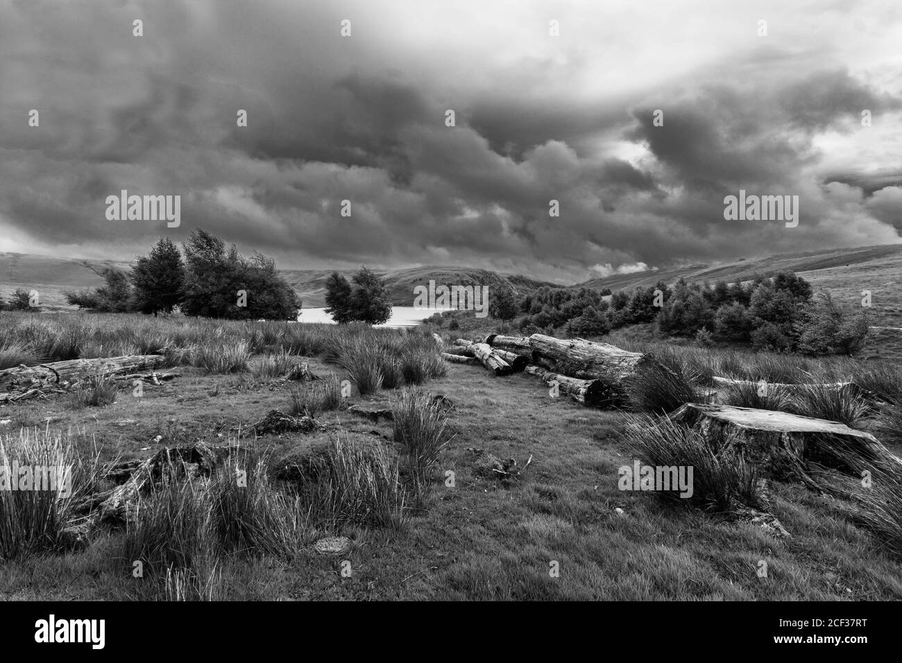 Cronfa reservoir Black and White Stock Photos & Images - Alamy