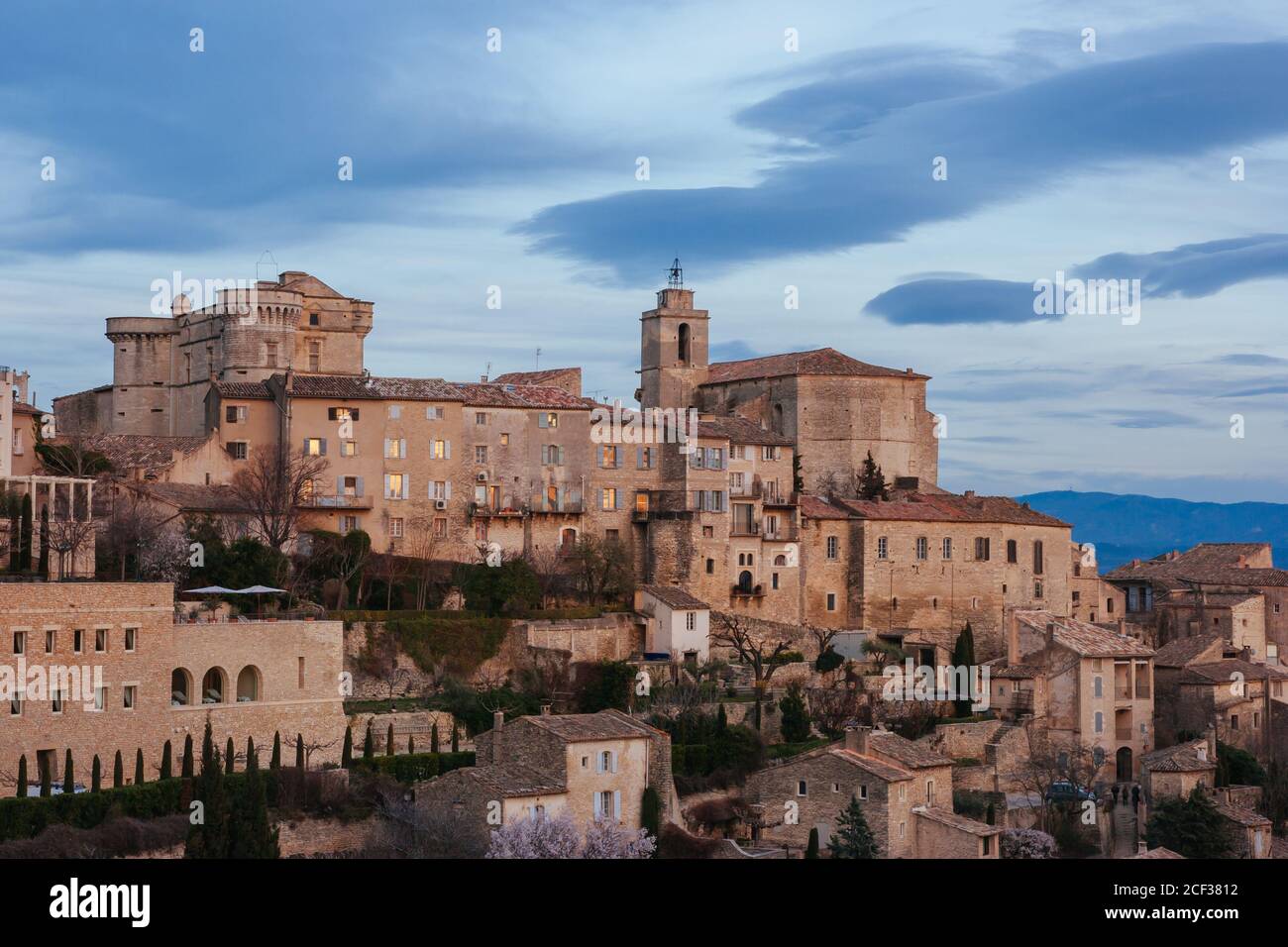 Gordes france town sunset hires stock photography and images Alamy