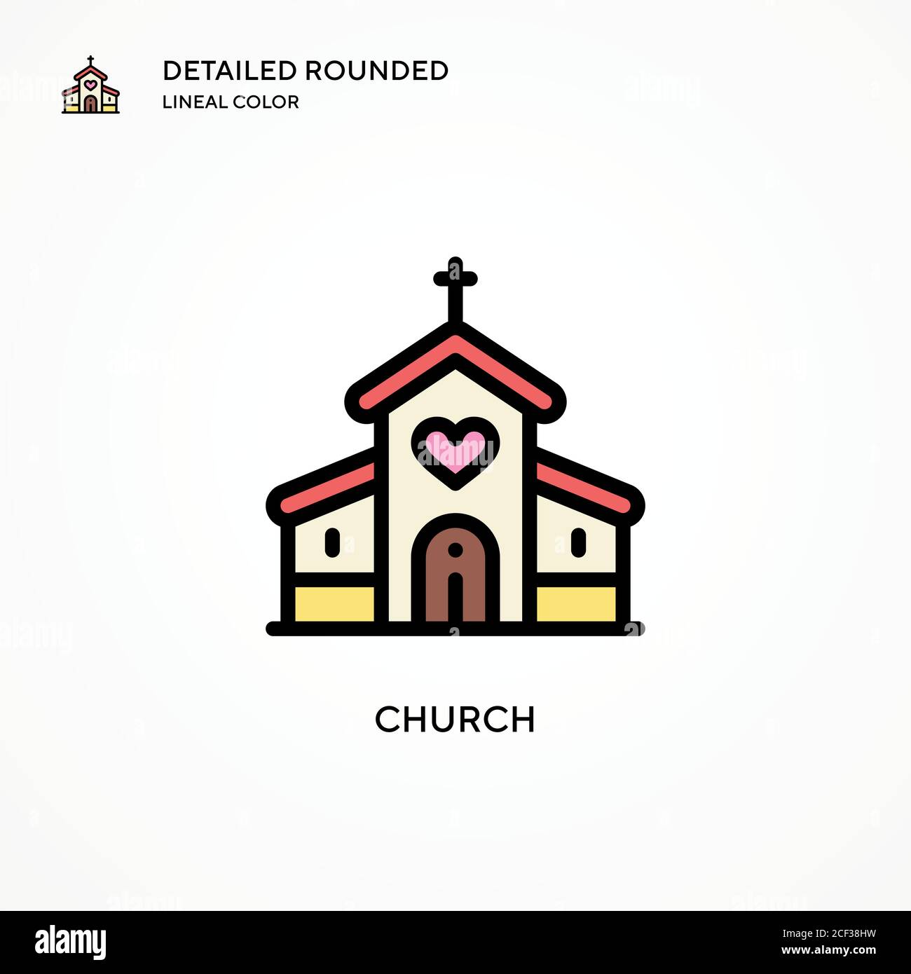 Church building modern new religion prayer Stock Vector Images - Alamy