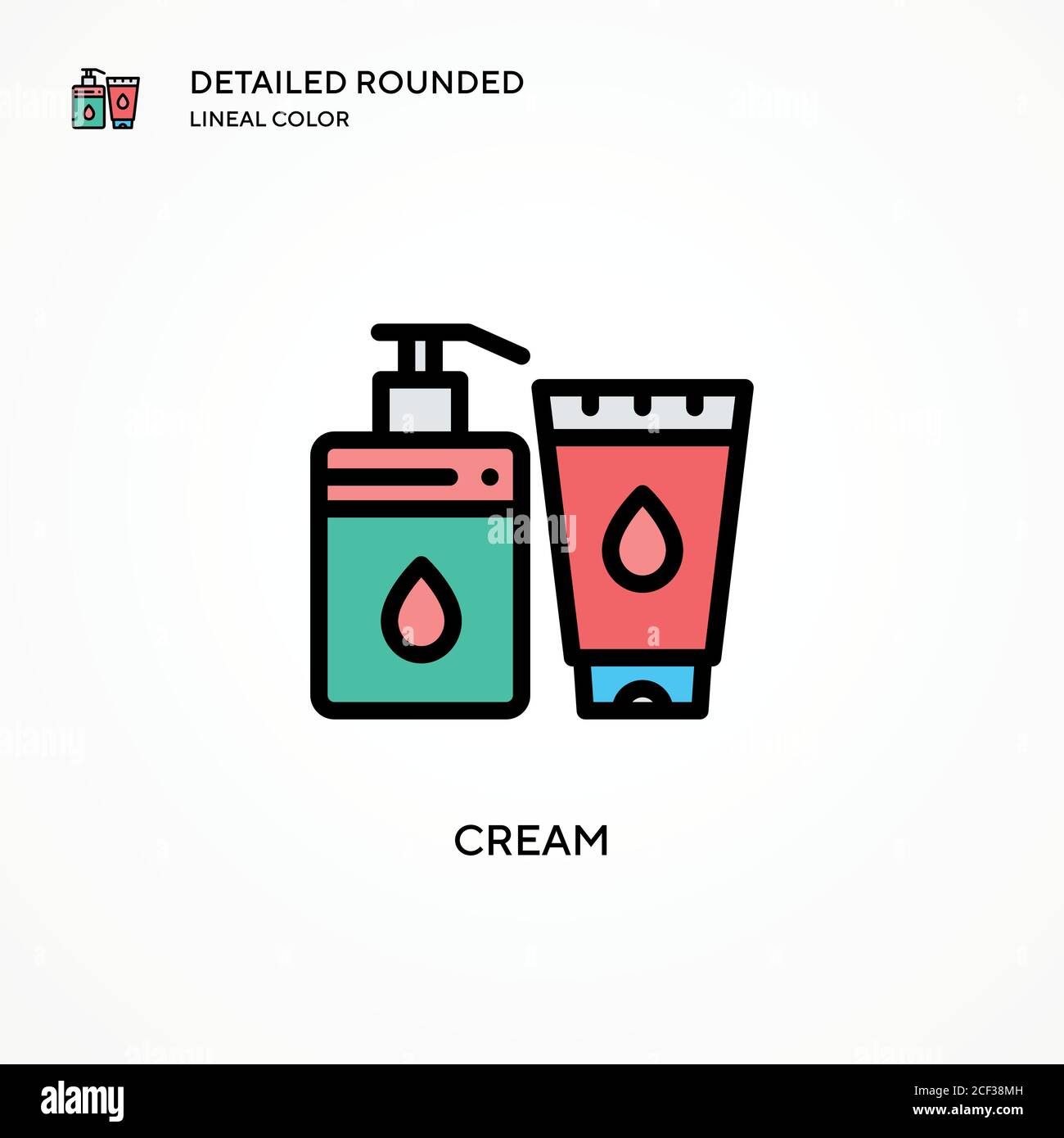 Cream vector icon. Modern vector illustration concepts. Easy to edit ...