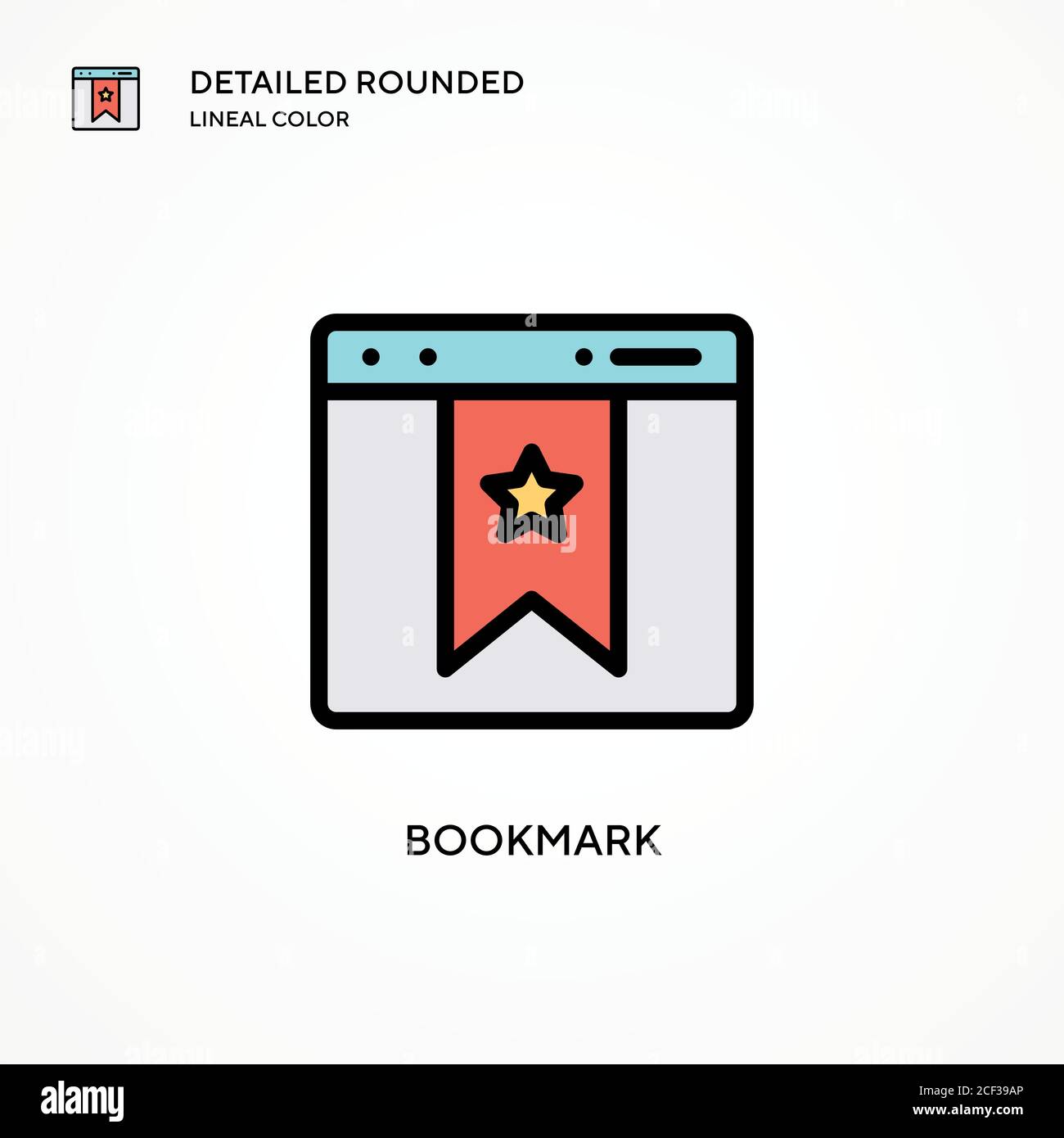 Bookmark vector icon. Modern vector illustration concepts. Easy to edit ...