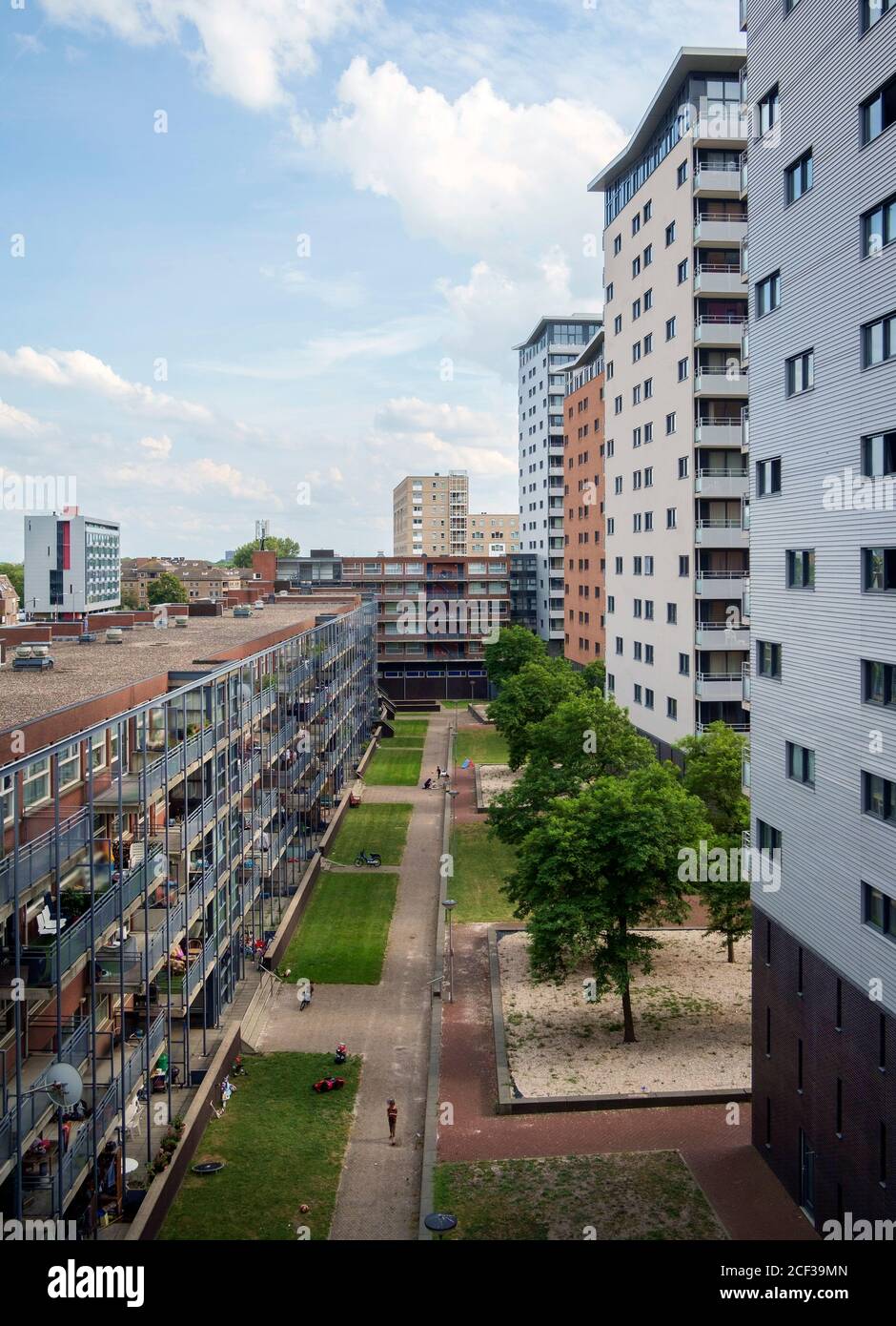 The Hague, The Nederlands, Europe, buildings part of a social housing