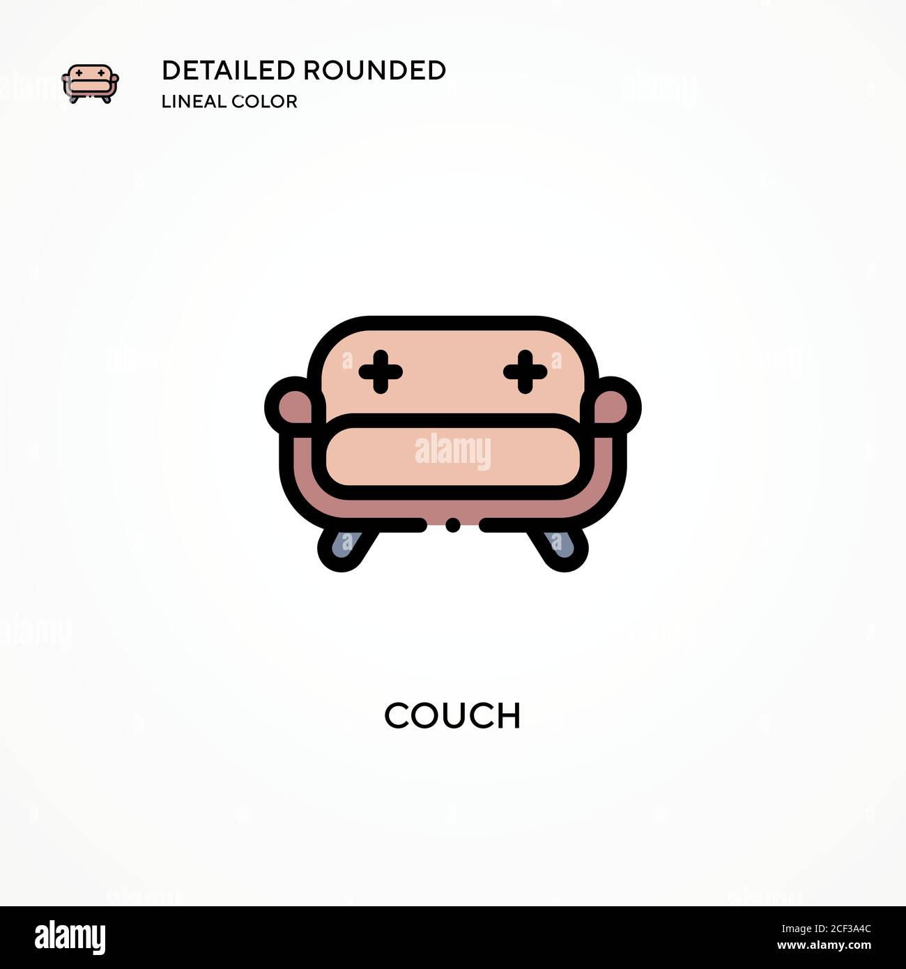 Couch vector icon. Modern vector illustration concepts. Easy to edit ...