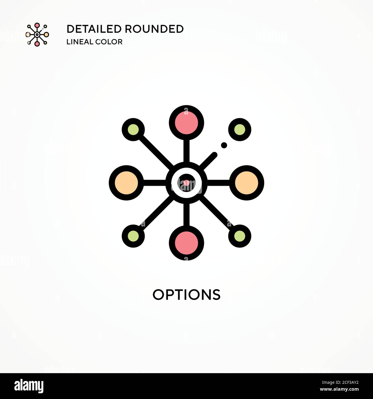 Options vector icon. Modern vector illustration concepts. Easy to edit ...