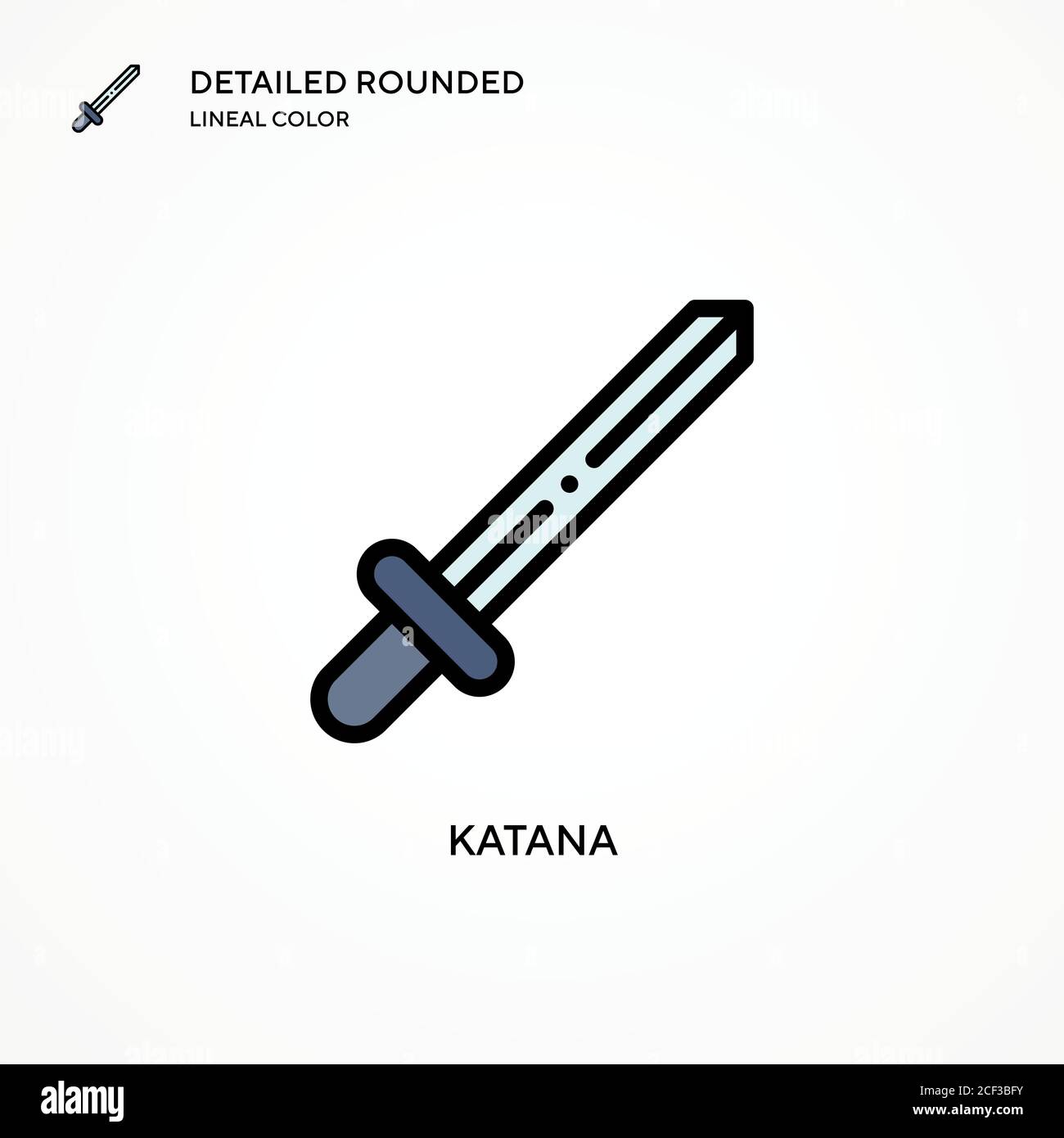 Katana vector icon. Modern vector illustration concepts. Easy to edit ...