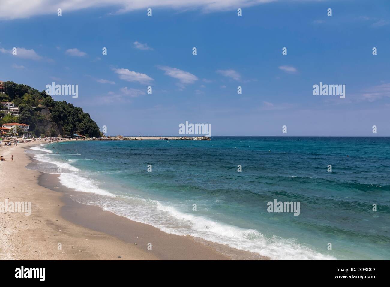 Beautiful view of beach at Agios Ioannis, Pelion, Greece Stock Photo - Alamy