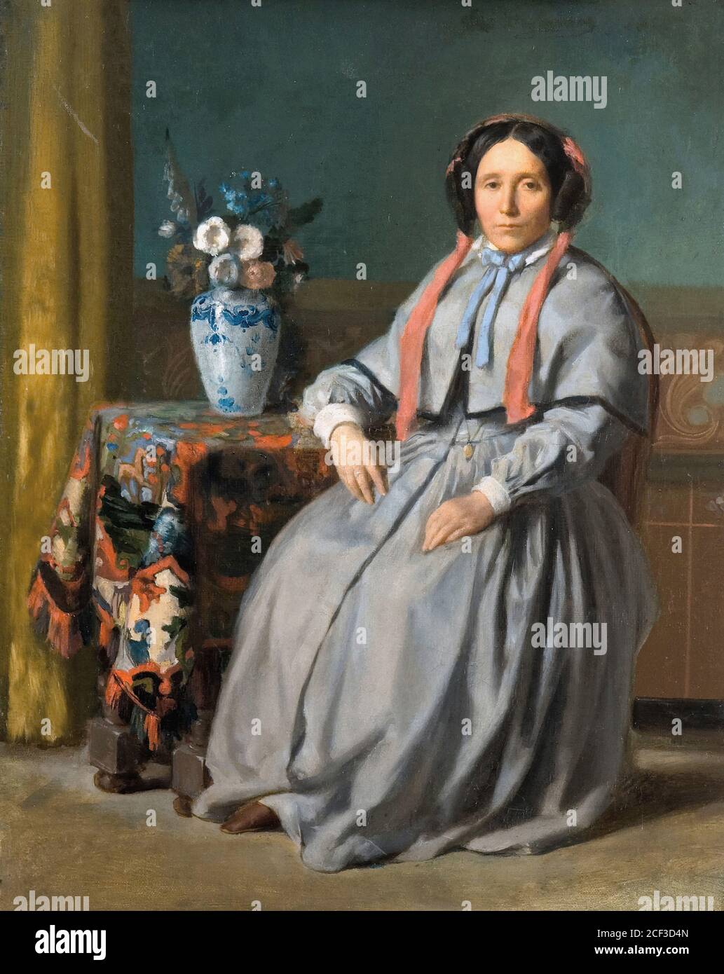 Delaunay Jules Elie - Portrait of Joséphine Gante - French School - 19th  Century Stock Photo