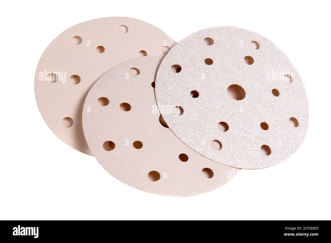 paper sanding disc for quick release holder for angle grinder isolated