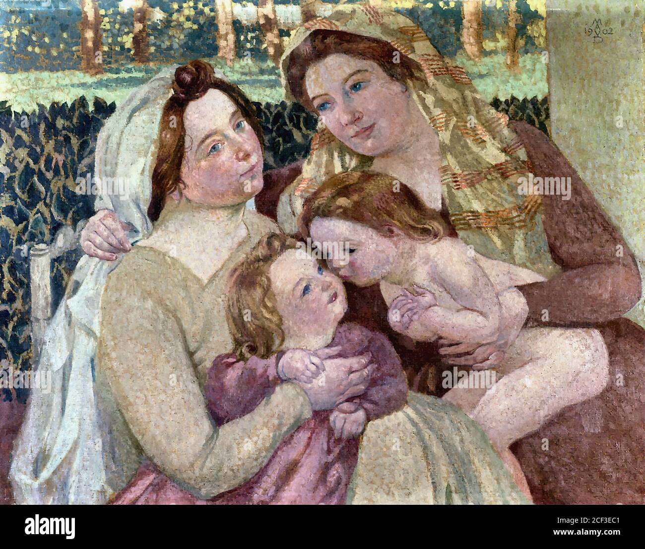 Holy family painting 20th century hires stock photography and images