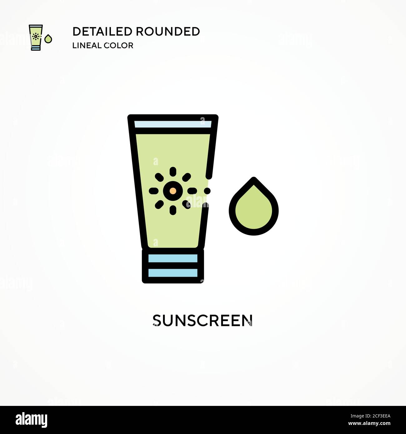Sunscreen vector icon. Modern vector illustration concepts. Easy to