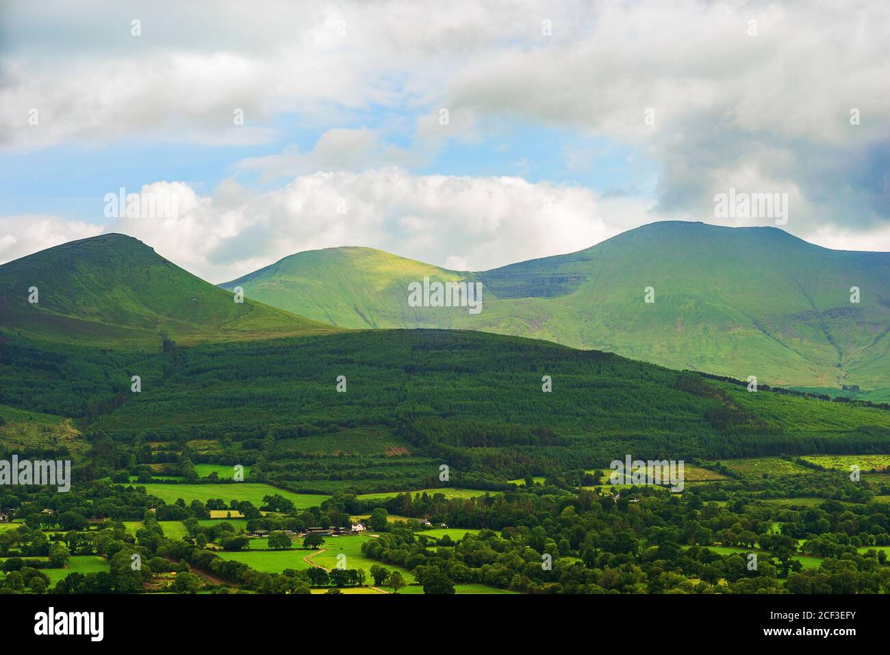View of Galteemore and the beautiful Galtee Mountains in Tipperary
