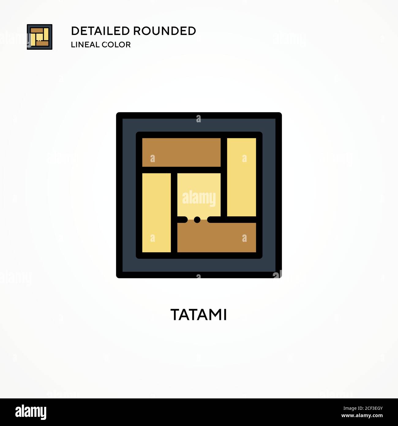 Tatami vector icon. Modern vector illustration concepts. Easy to edit