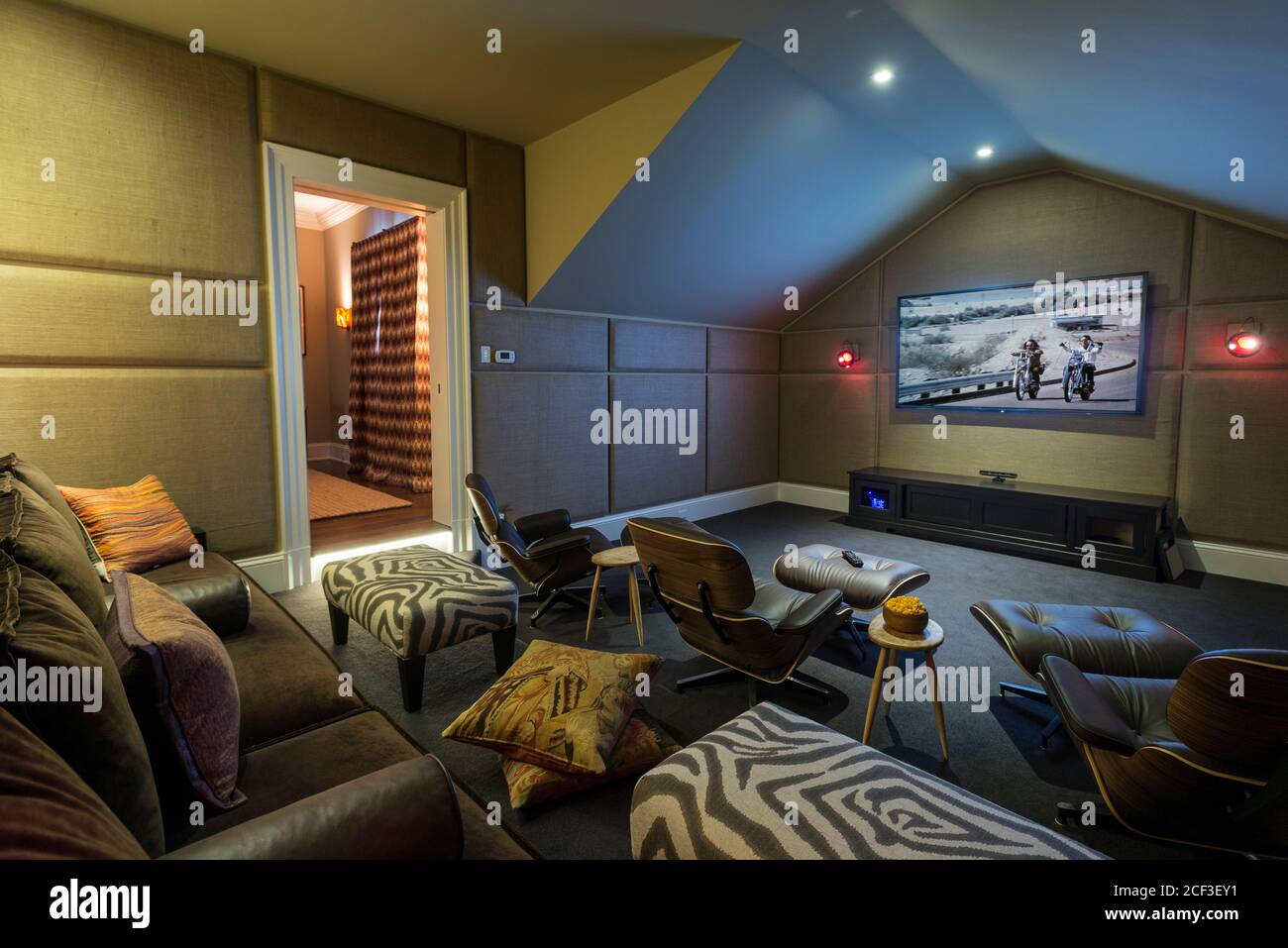 Contemporary living room Stock Photo