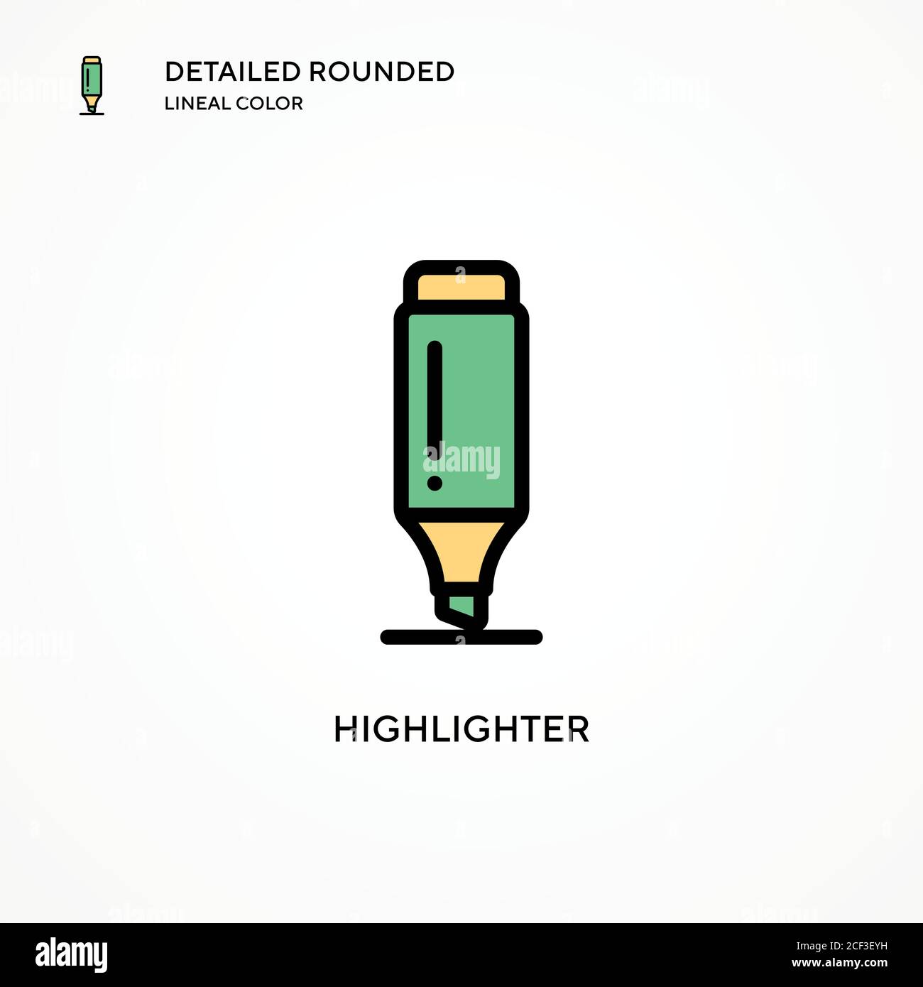 Artificial intelligence vector icon. Flat style illustration. EPS 10 vector. Stock Vector