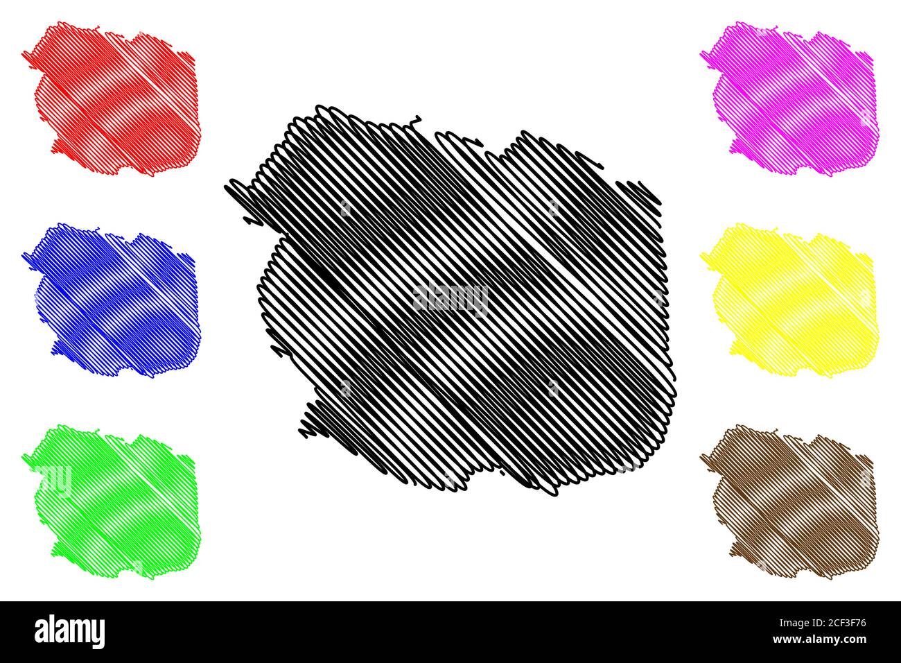Mysore City (Republic of India, Karnataka State) map vector illustration, scribble sketch City of Mysuru map Stock Vector
