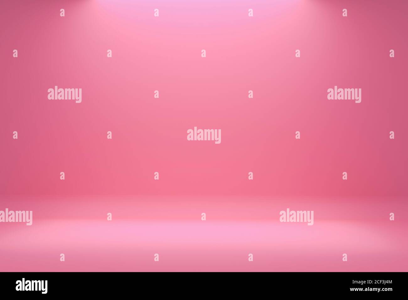 Blank light pink gradient background with product display. White backdrop or empty studio with room floor. Abstract background texture of light pink. Stock Photo