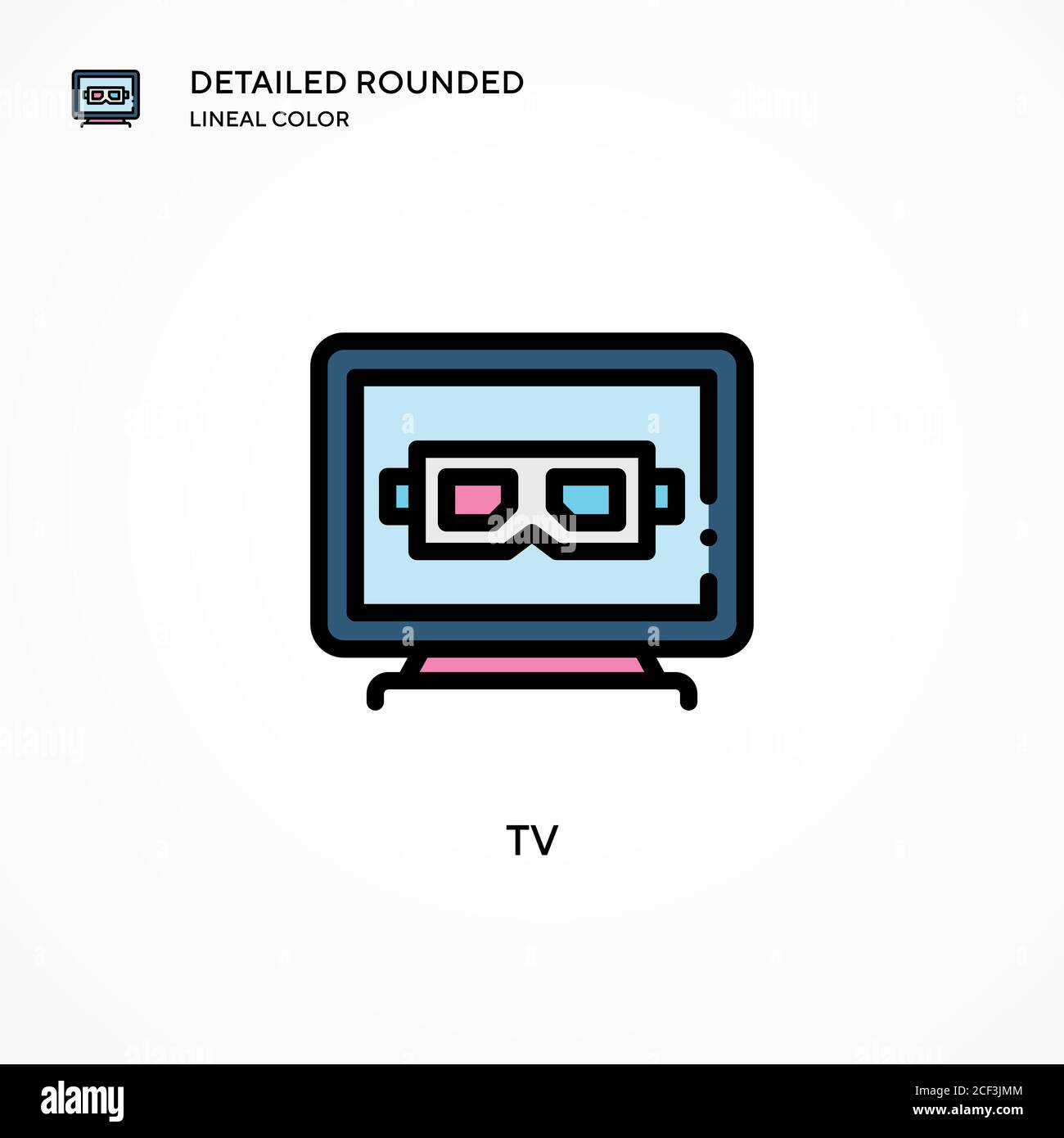 Tv vector icon. Modern vector illustration concepts. Easy to edit and ...