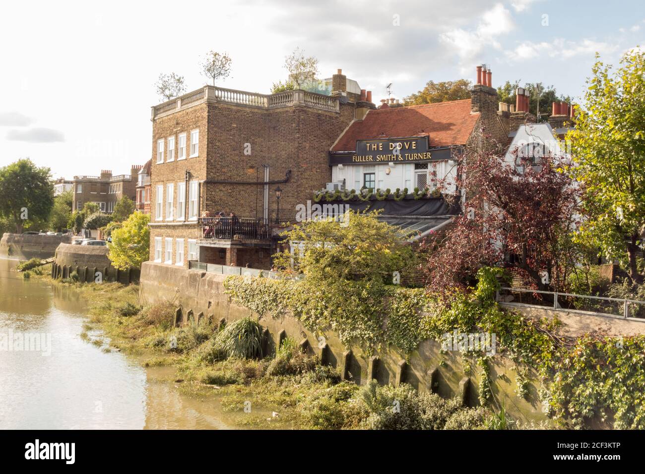 The Dove Public House, next to the River Thames in Hammersmith, West London, England, U.K. Stock Photo