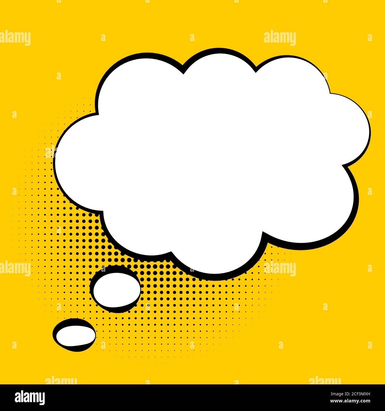 Speech Bubble in Pop Art Style. Vector Illustration Stock Vector Image ...