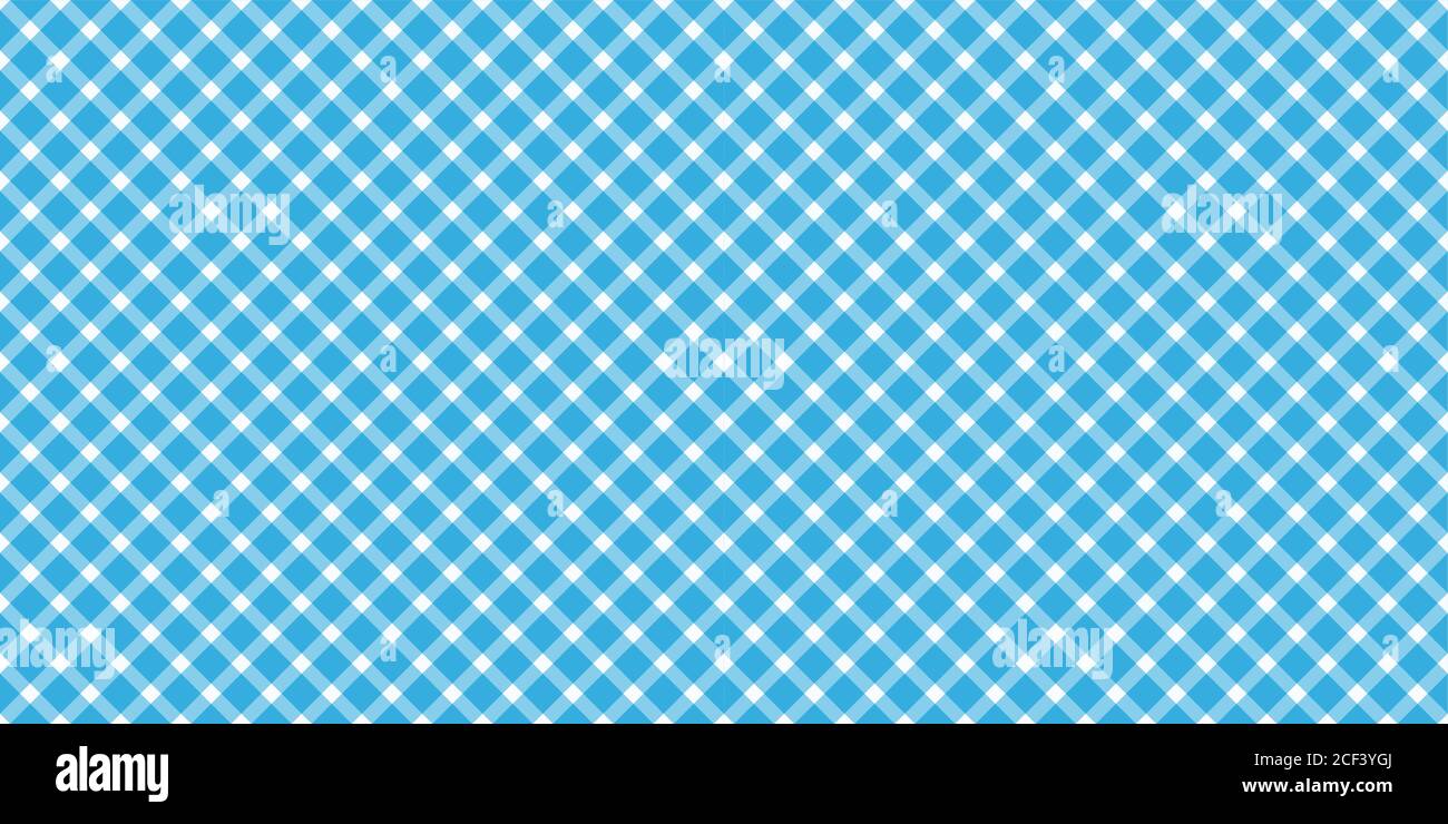 Oktoberfest 2020 background with seamless blue white checkered pattern Stock Vector