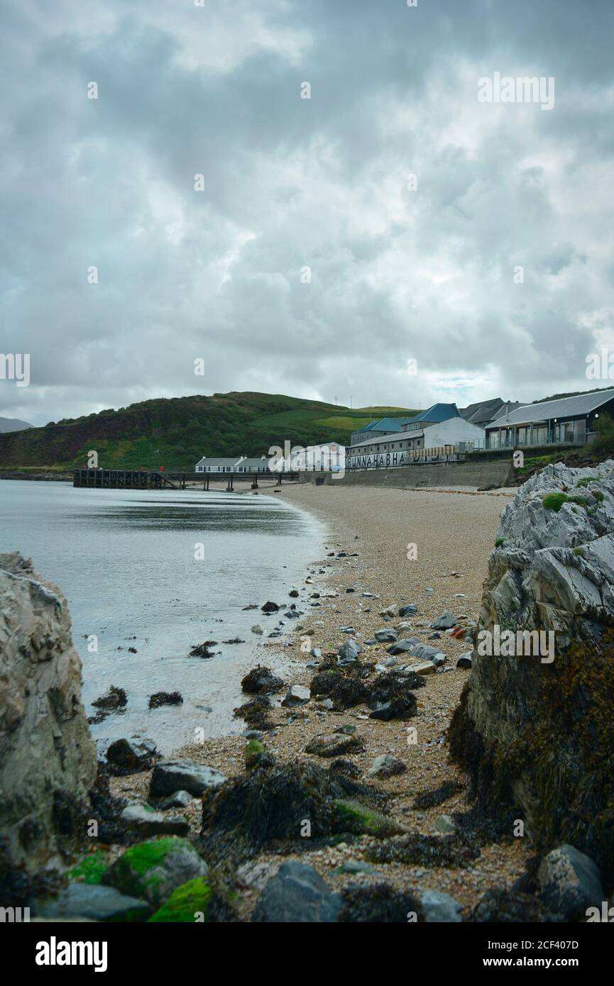 Bunnahabhain Distillery Islay Scotland Stock Photo