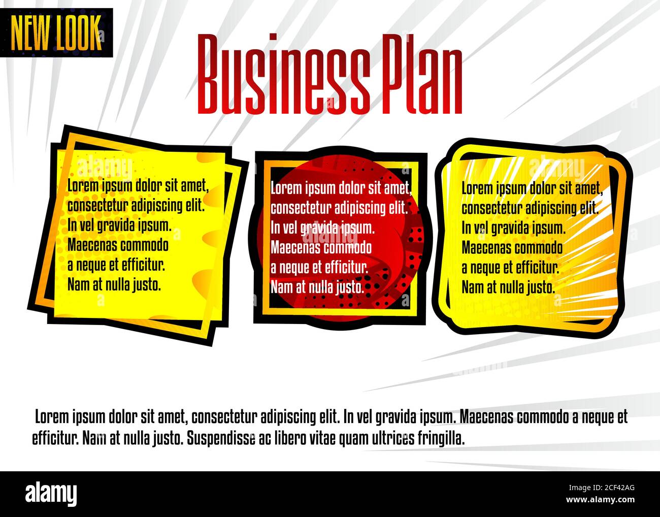 Comic book business presentation template. Vector graphic for company ...