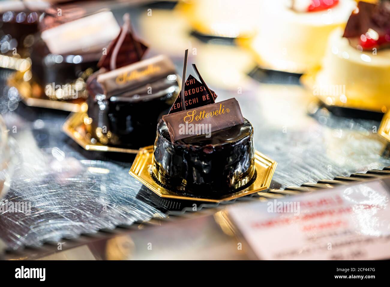 Florence, Italy August 30, 2018 Firenze central market with Beduschi