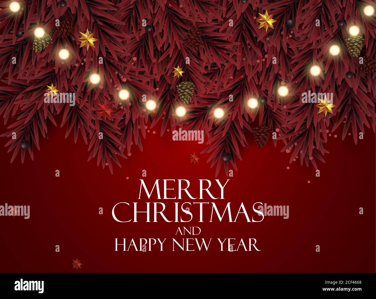 Holiday New Year and Merry Christmas Background. Vector Illustration ...