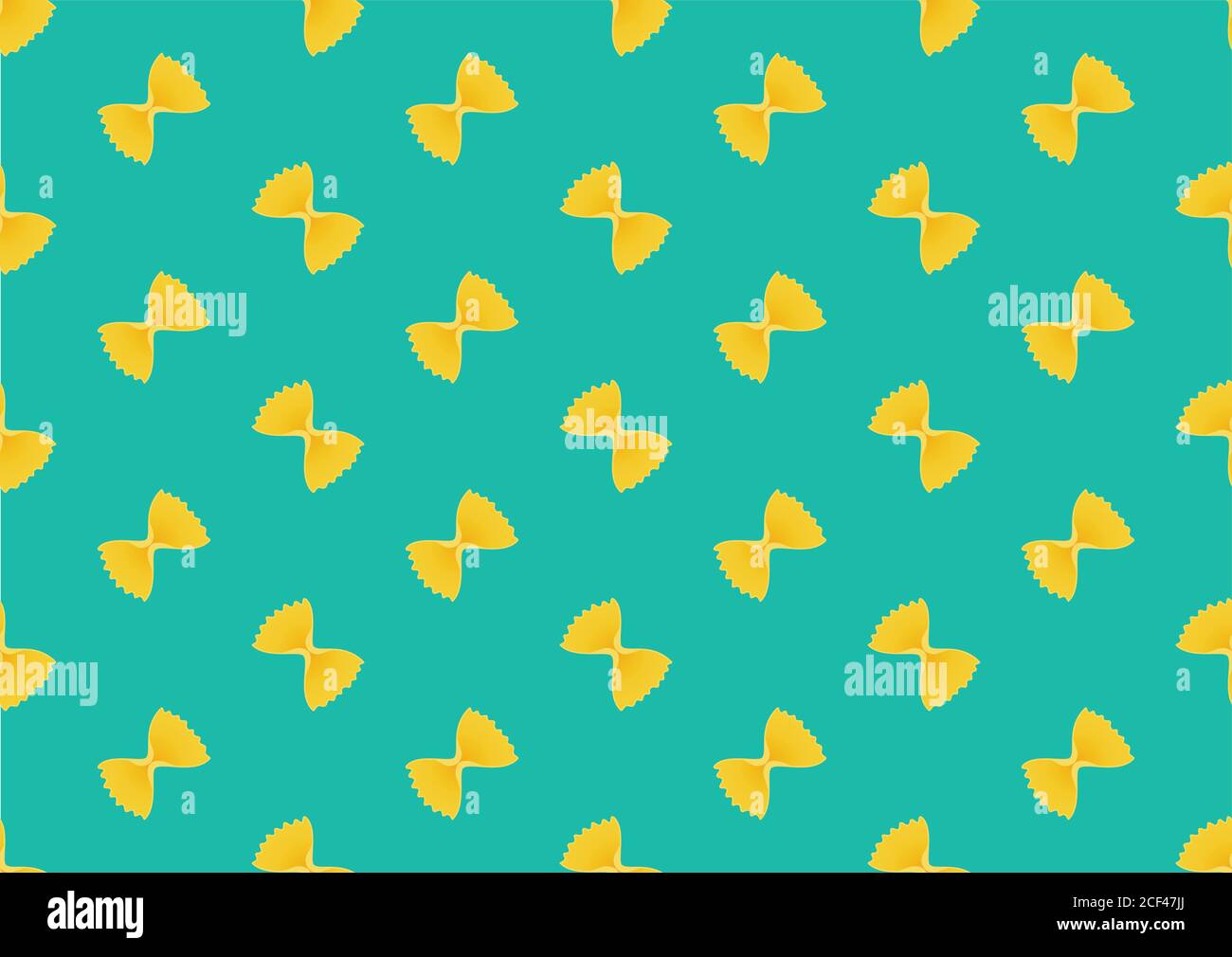 Pasta seamless pattern. Italian spaghetti. Vector illustration Stock Vector