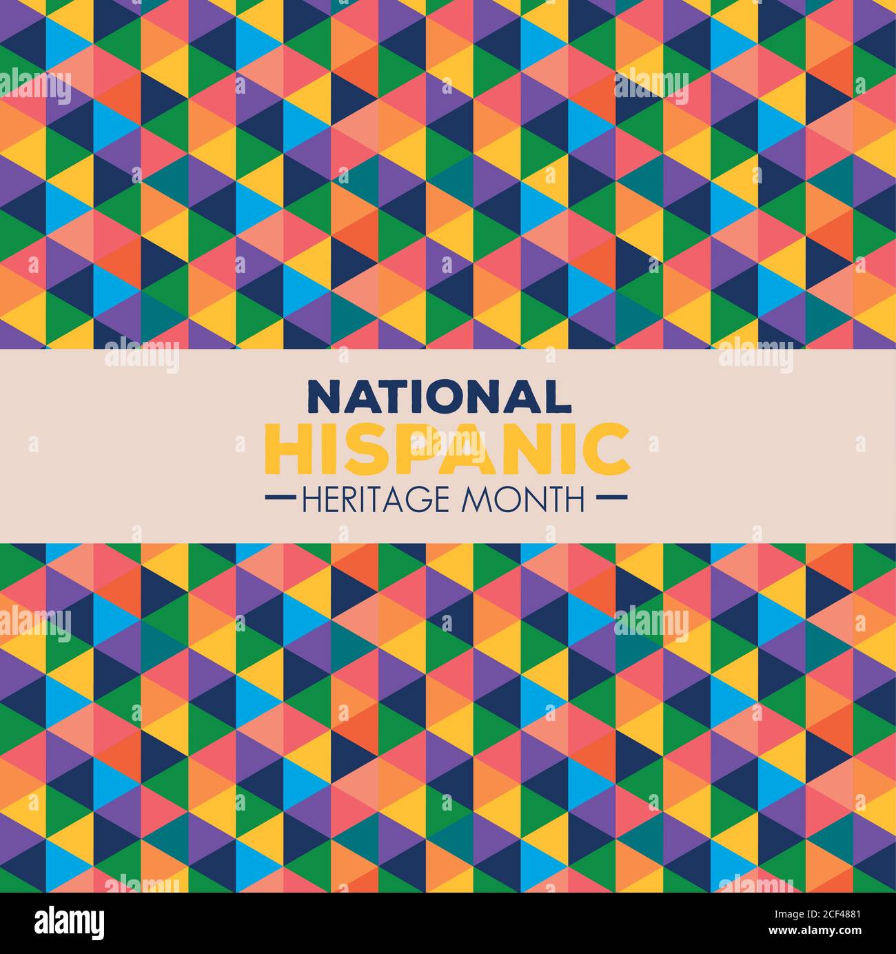 background, national hispanic heritage month in september and october, hispanic and latino americans culture Stock Vector