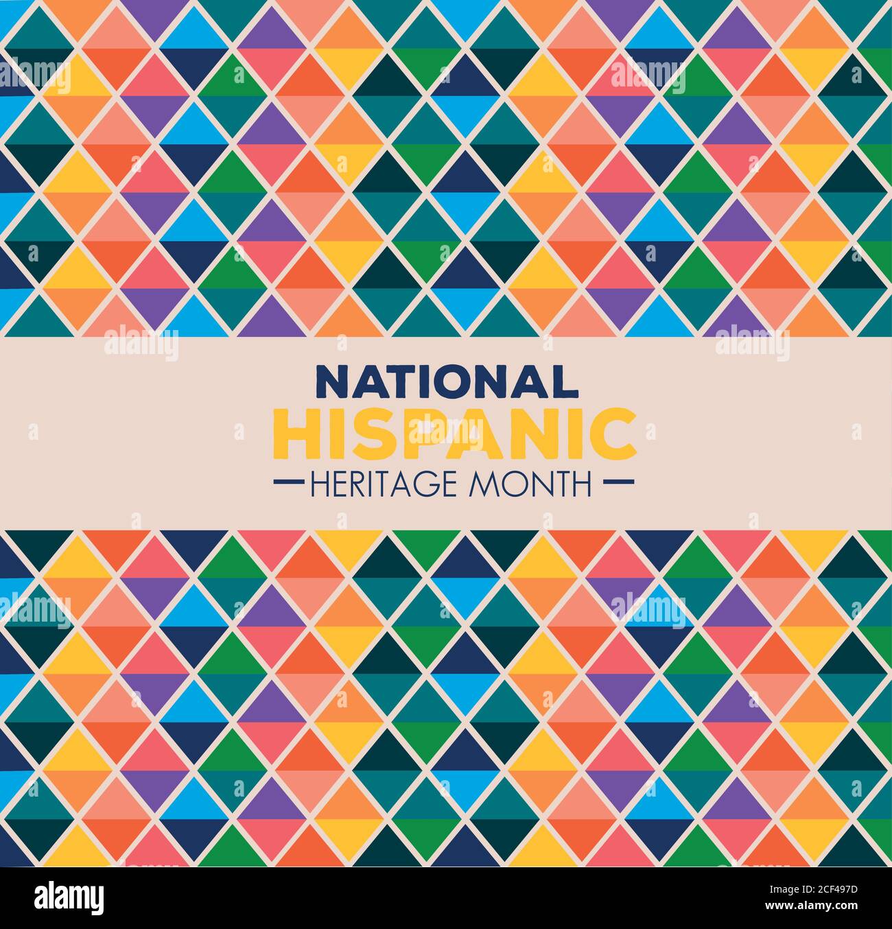 background of national hispanic heritage month in september and october, hispanic and latino americans culture Stock Vector