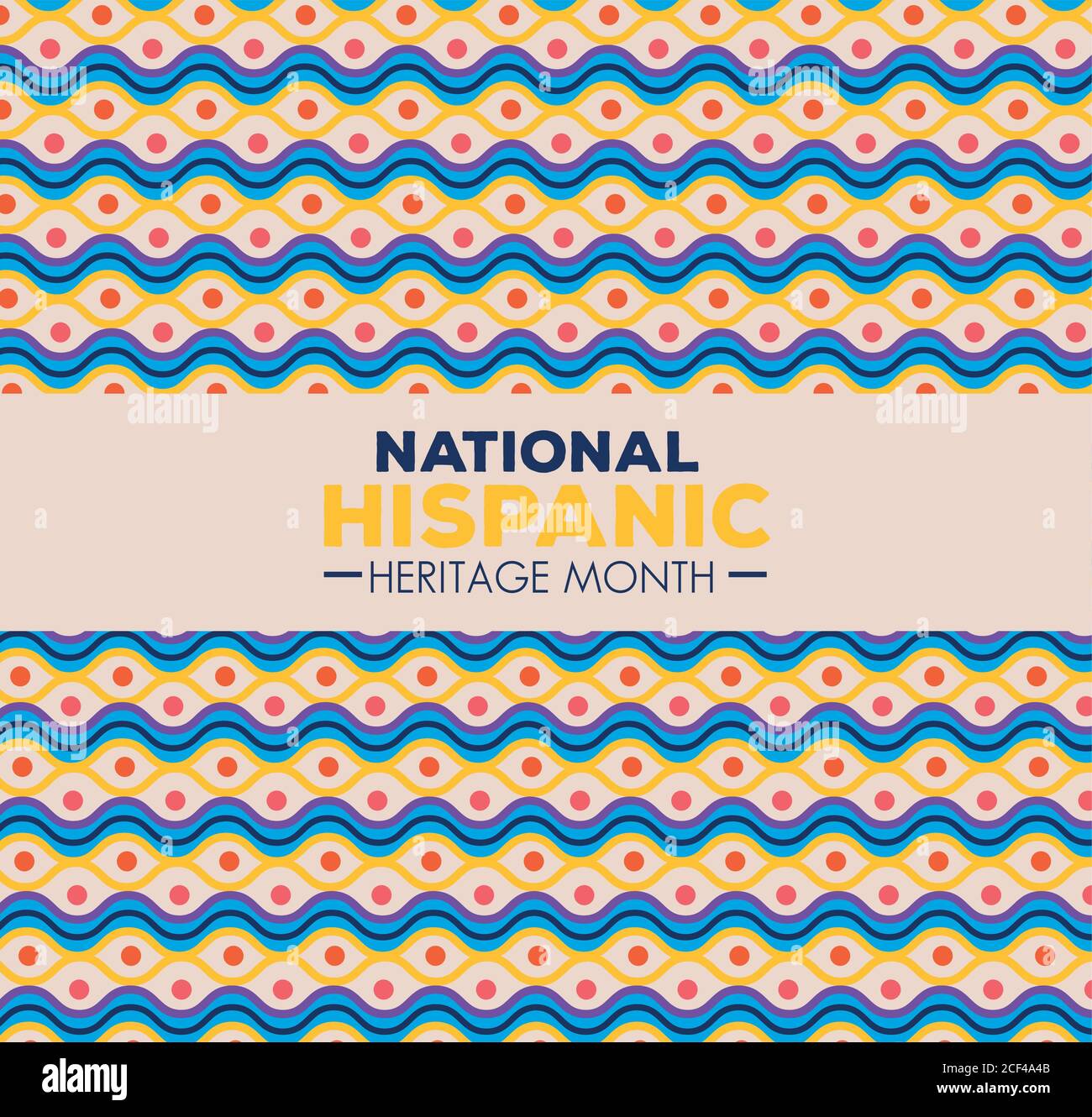 background, hispanic and latino americans culture, national hispanic heritage month Stock Vector
