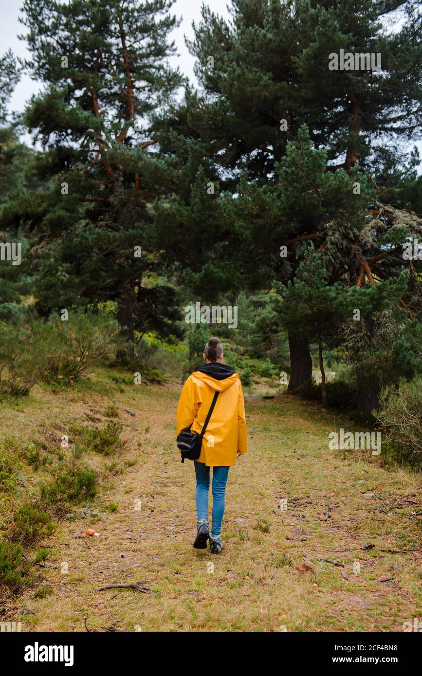 Human in yellow hood raincoat hi-res stock photography and images - Alamy