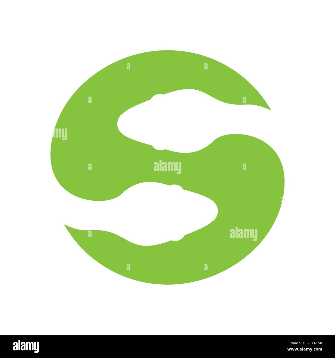 Sign silhouette snake. Isolated symbol or icon snake. Stock Vector