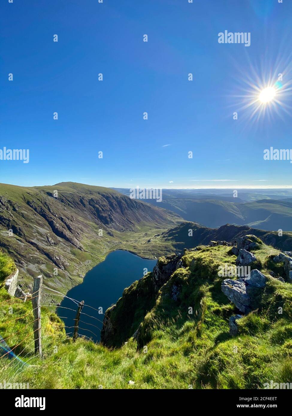 Cadair Idris mountain in North Wales, part of Snowdonia National Park and close to the Mach Loop Stock Photo
