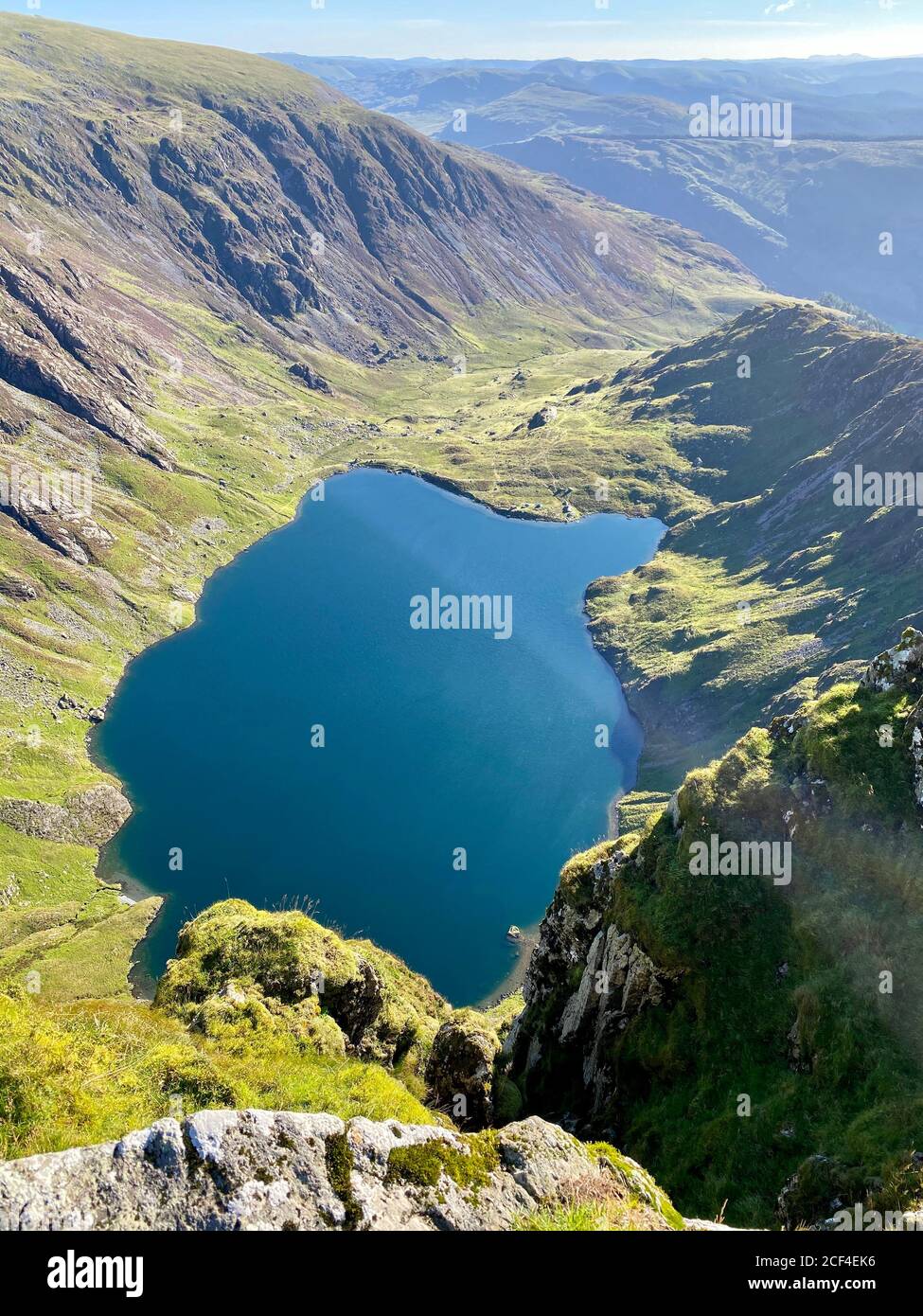 Cadair Idris mountain in North Wales, part of Snowdonia National Park and close to the Mach Loop Stock Photo