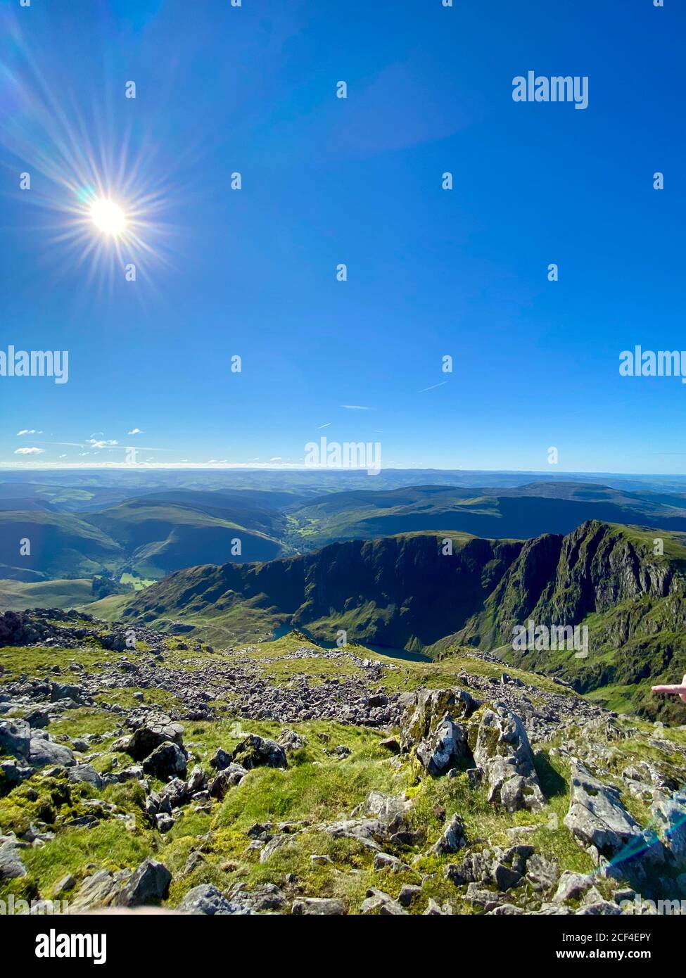 Cadair Idris mountain in North Wales, part of Snowdonia National Park and close to the Mach Loop Stock Photo